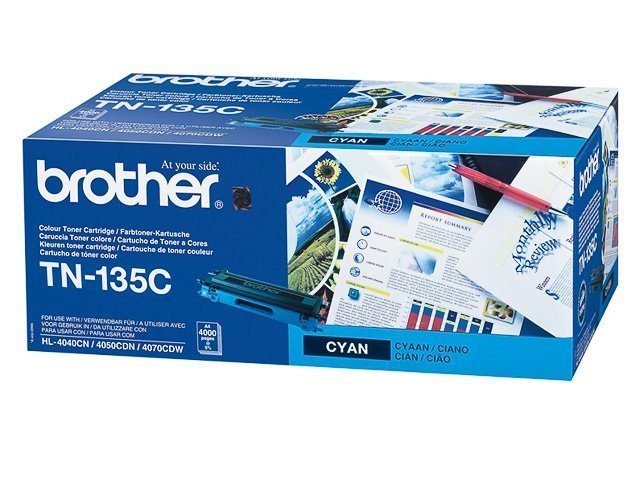 Brother TN 135C Toner cyan 4000 - TN135C - Brother ink or toner cartridge
