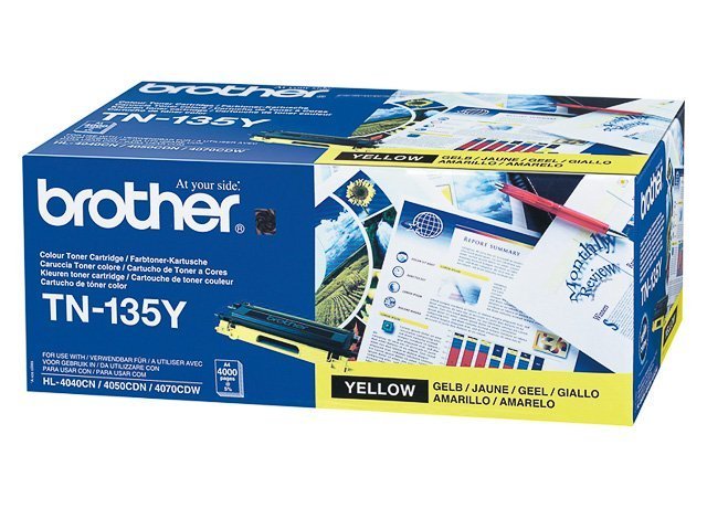 Brother TN 135Y Toner yellow 4000 - TN135Y - Brother ink or toner cartridge
