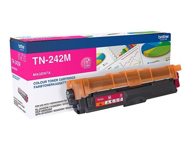 Brother TN 242M Toner magenta 1400 - TN242M - Brother ink or toner cartridge