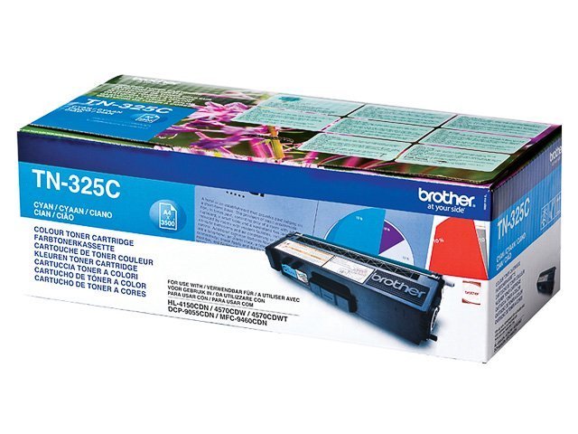 Brother TN 325C Toner cyan 3500 - TN325C - Brother ink or toner cartridge