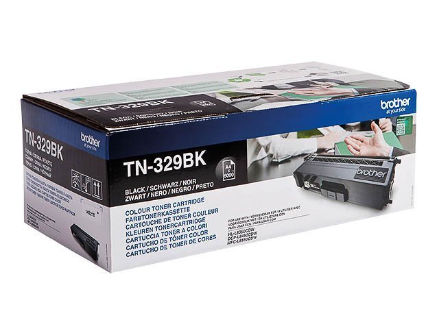 Brother TN 329BK Toner black 6000pages -TN329BK - Brother ink or toner cartridge
