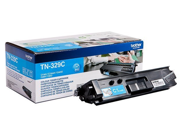 Brother TN 329C Toner cyan 6000pages - TN329C - Brother ink or toner cartridge