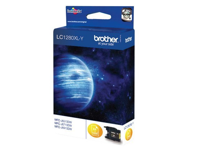 Cartouches Brother-LC1280XLY ink yellow 1200 -LC1280XLY - Brother ink or toner cartridge