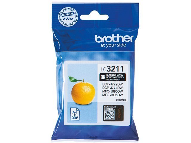 Cartouches Brother-LC3211BK ink black 200 -LC3211BK - Brother ink or toner cartridge