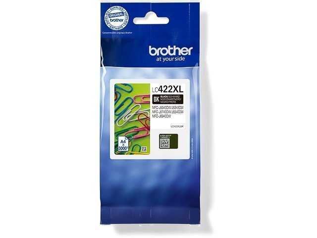 Cartouches Brother-LC422XL BKJ/MFCJ ink black -LC422XLBK - Brother ink or toner cartridge