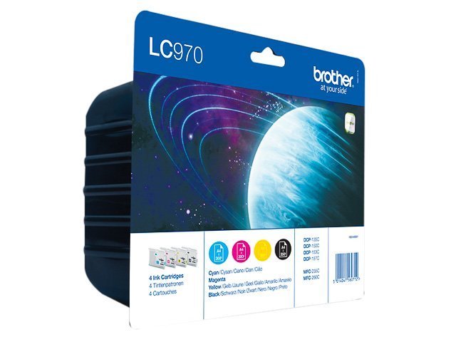 Cartouches Brother-LC970VALBPDR ink (4) cmyk -LC970VALBPDR - Brother ink or toner cartridge