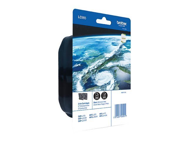 Cartouches Brother-LC985BKBP2DR ink (2) black -LC985BKBP2DR - Brother ink or toner cartridge