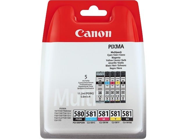 Cartouches Canon-PGI580+CLI581 Pixma TS TR (5) - Canon ink or toner cartridge