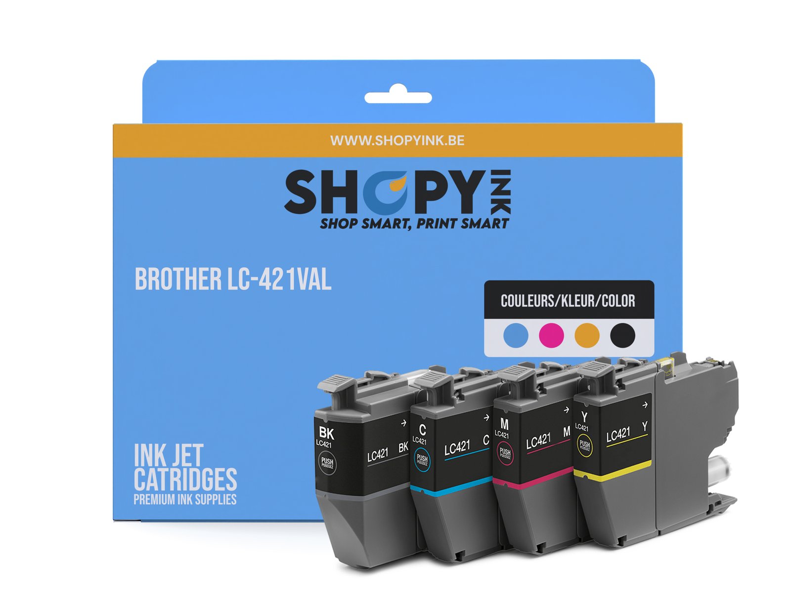 Cartouches compatible Brother LC-421VAL 4-color Multipack