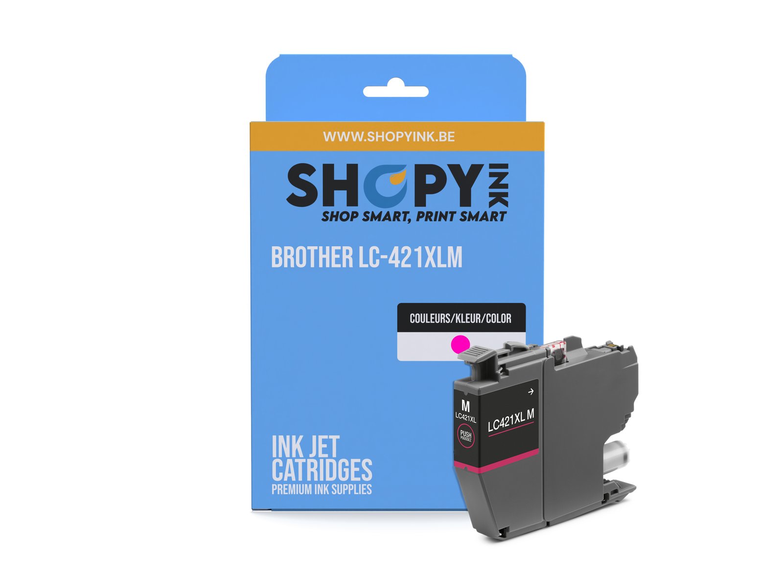 Cartouches compatible Brother LC-421XLM Magenta High Capacity