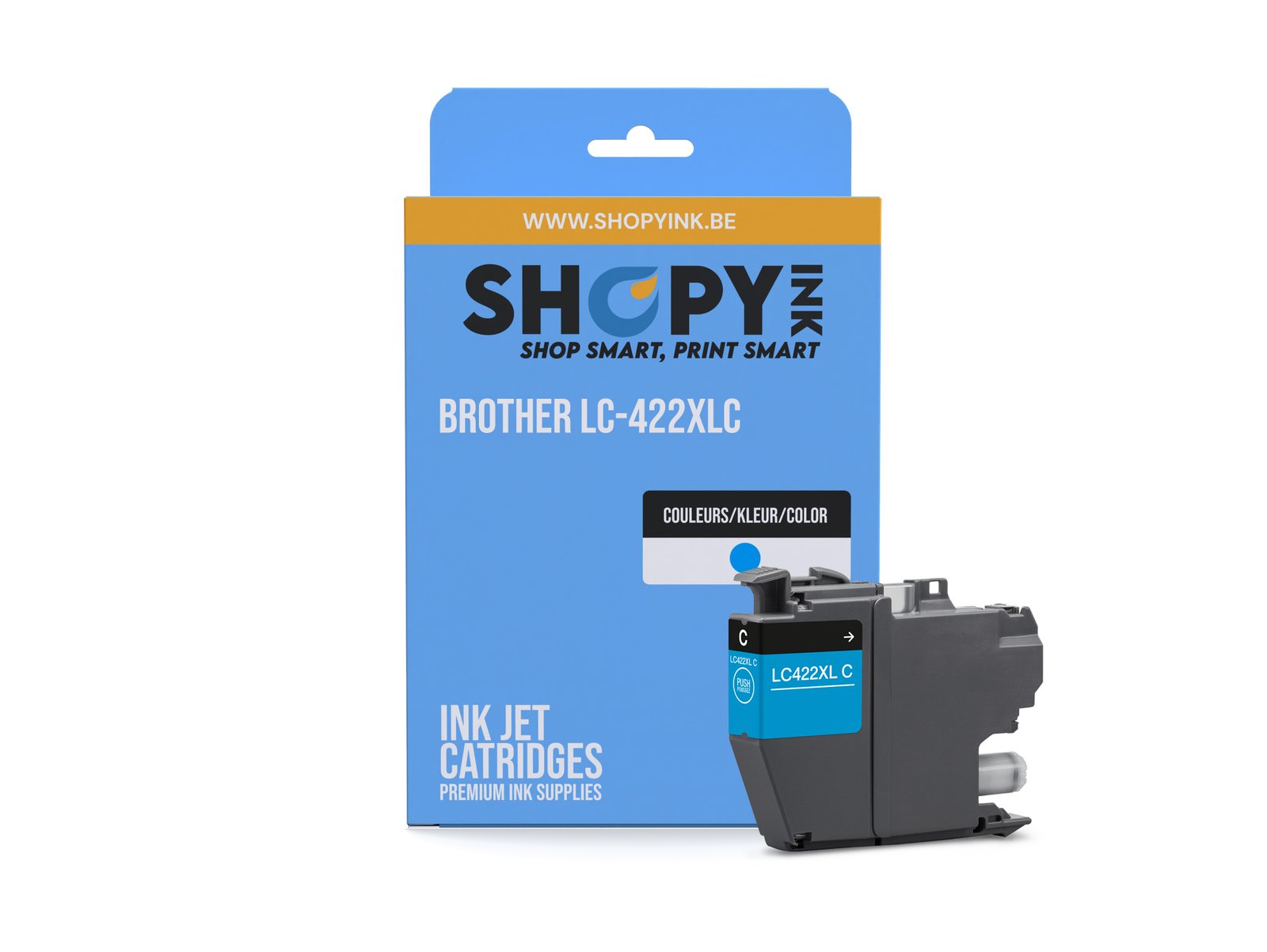 Cartouches compatible Brother LC-422XLC Cyan High Capacity