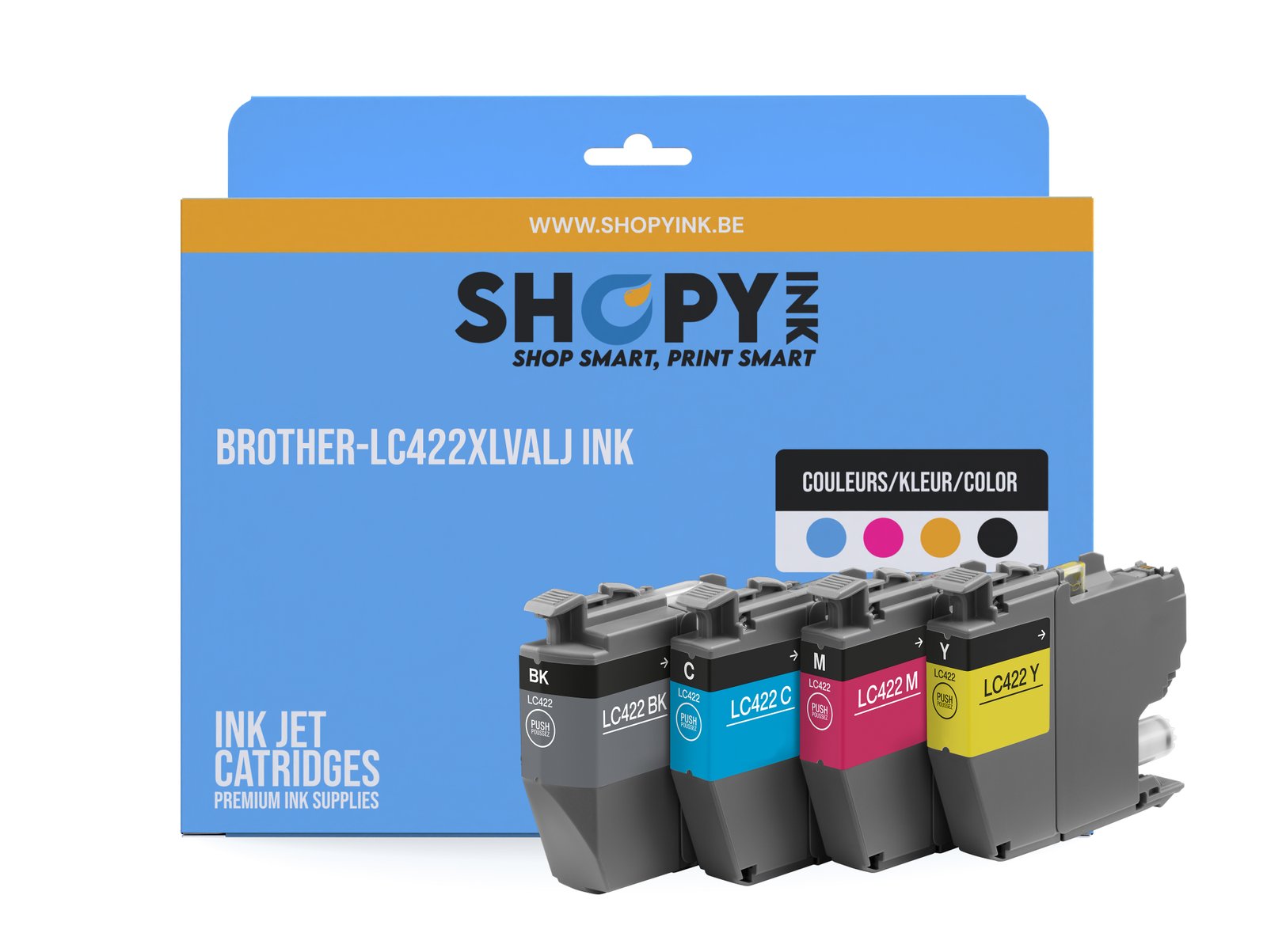 Cartouches compatible Brother LC-422XLVAL 4-color Multipack High Capacity