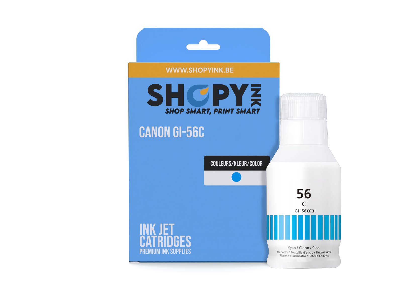 Cartouches compatible Canon GI-56C Cyan - Shopyink ink or toner cartridge
