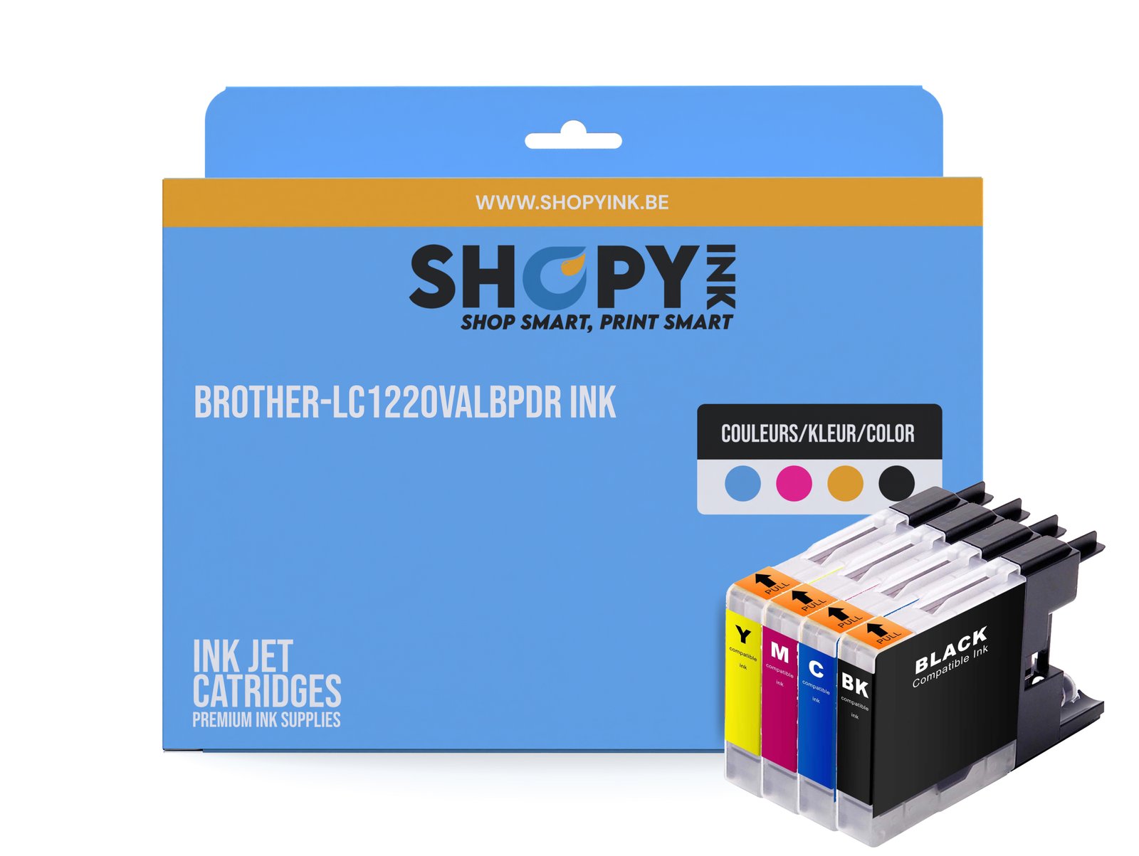 Cartouches compatible Brother-LC1220VALBPDR ink (4) cmyk -LC1220VALBPDR