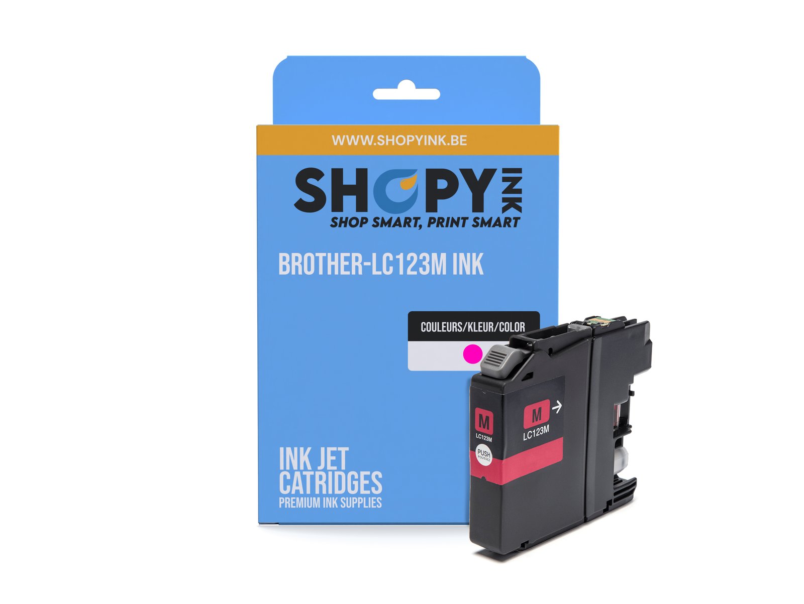 Cartouches compatible Brother-LC123M ink magenta -LC123M