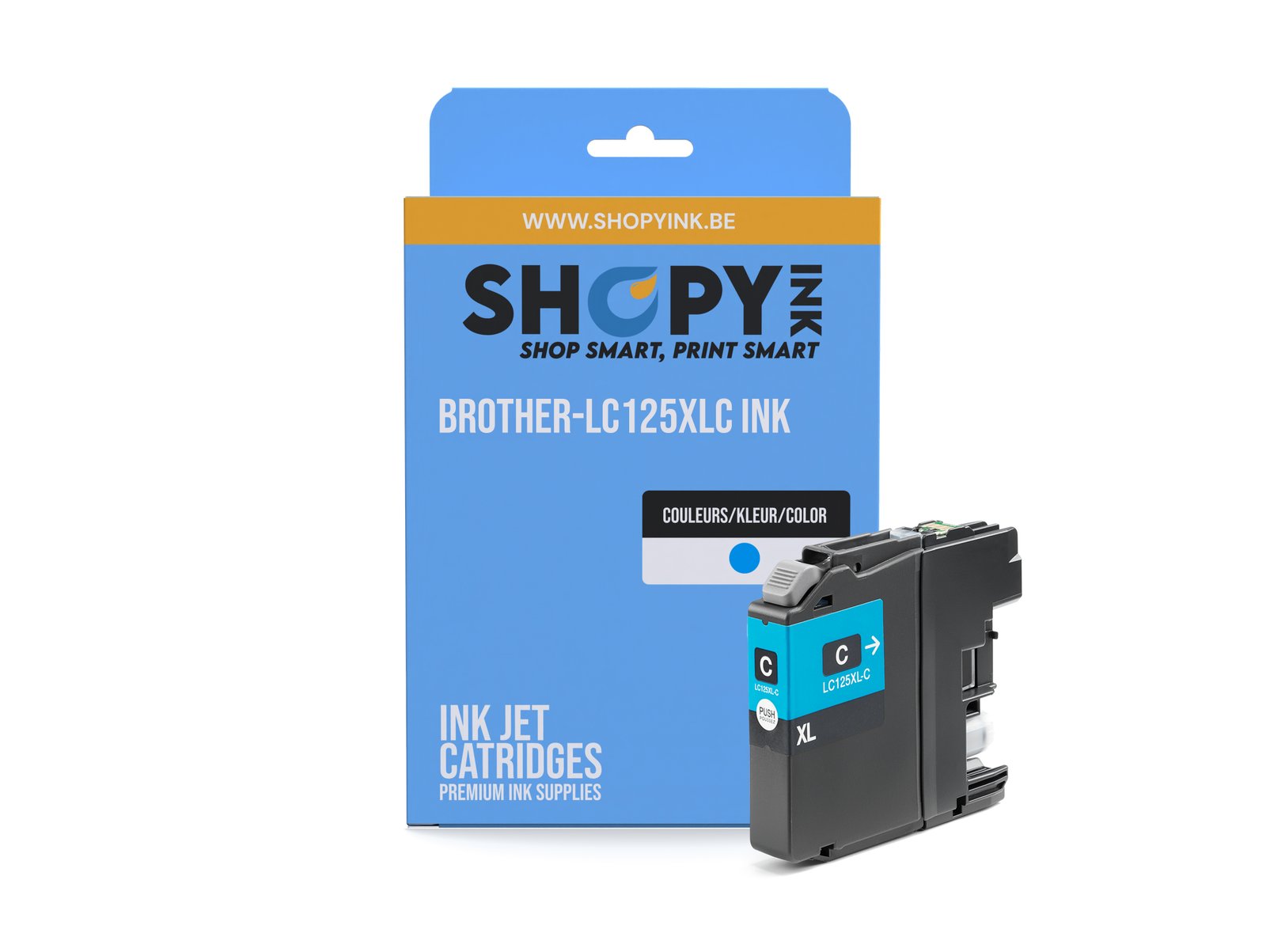 Cartouches compatible Brother-LC125XLC ink cyan -LC125XLC - Shopyink ink or toner cartridge