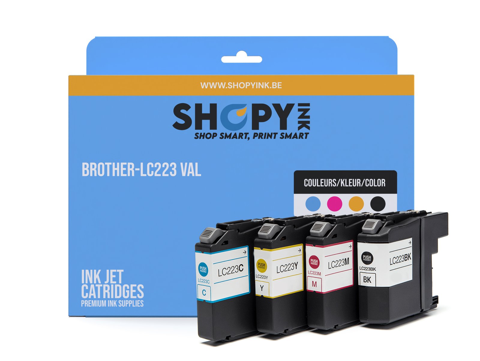 Cartouches compatible Brother-LC223VALBPDR/MFC ink (4) -LC223VALBPDR