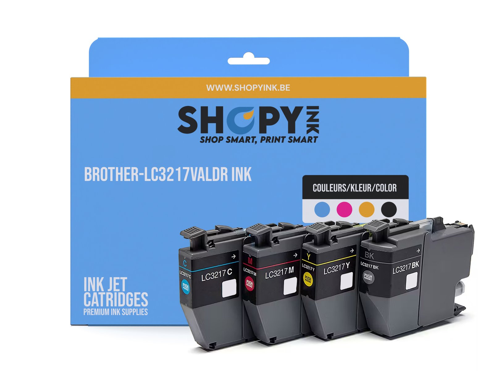 Cartouches compatible Brother-LC3217VALDR ink (4) 4-color -LC3217VALDR