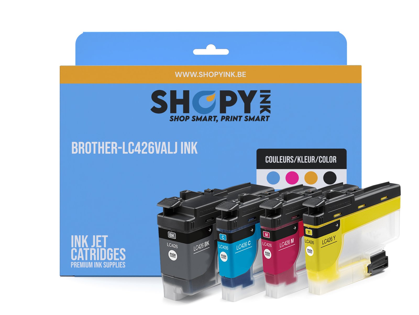 Cartouches compatible Brother-LC426VALJ ink (4) c-m-y-bk -LC426VAL