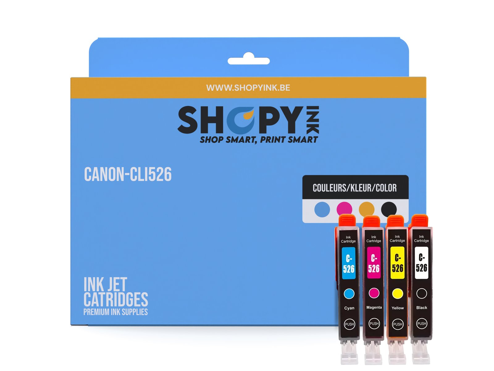 Cartouches compatible Canon-CLI526 Pixma ink (5) cmyk