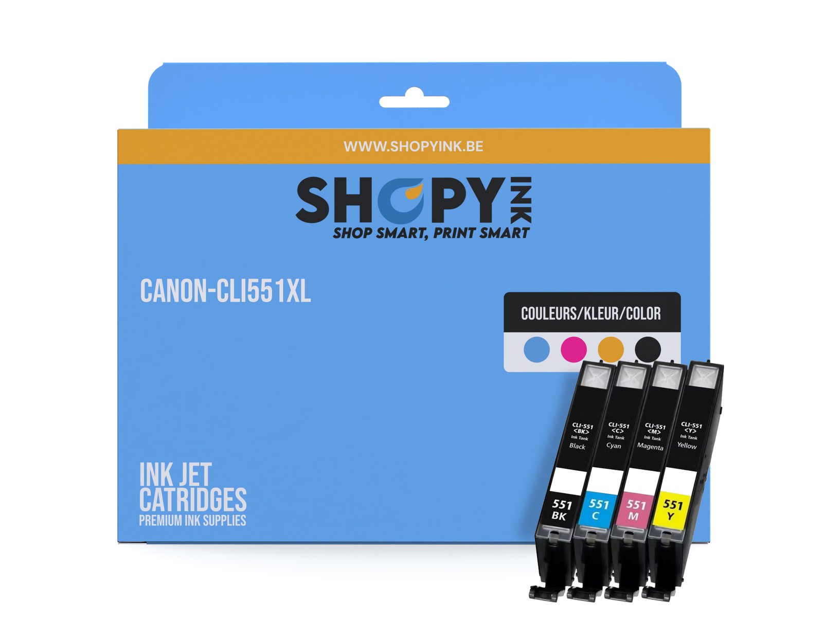 Cartouches compatible Canon-CLI551XL Pixma ink (4) PACK XL