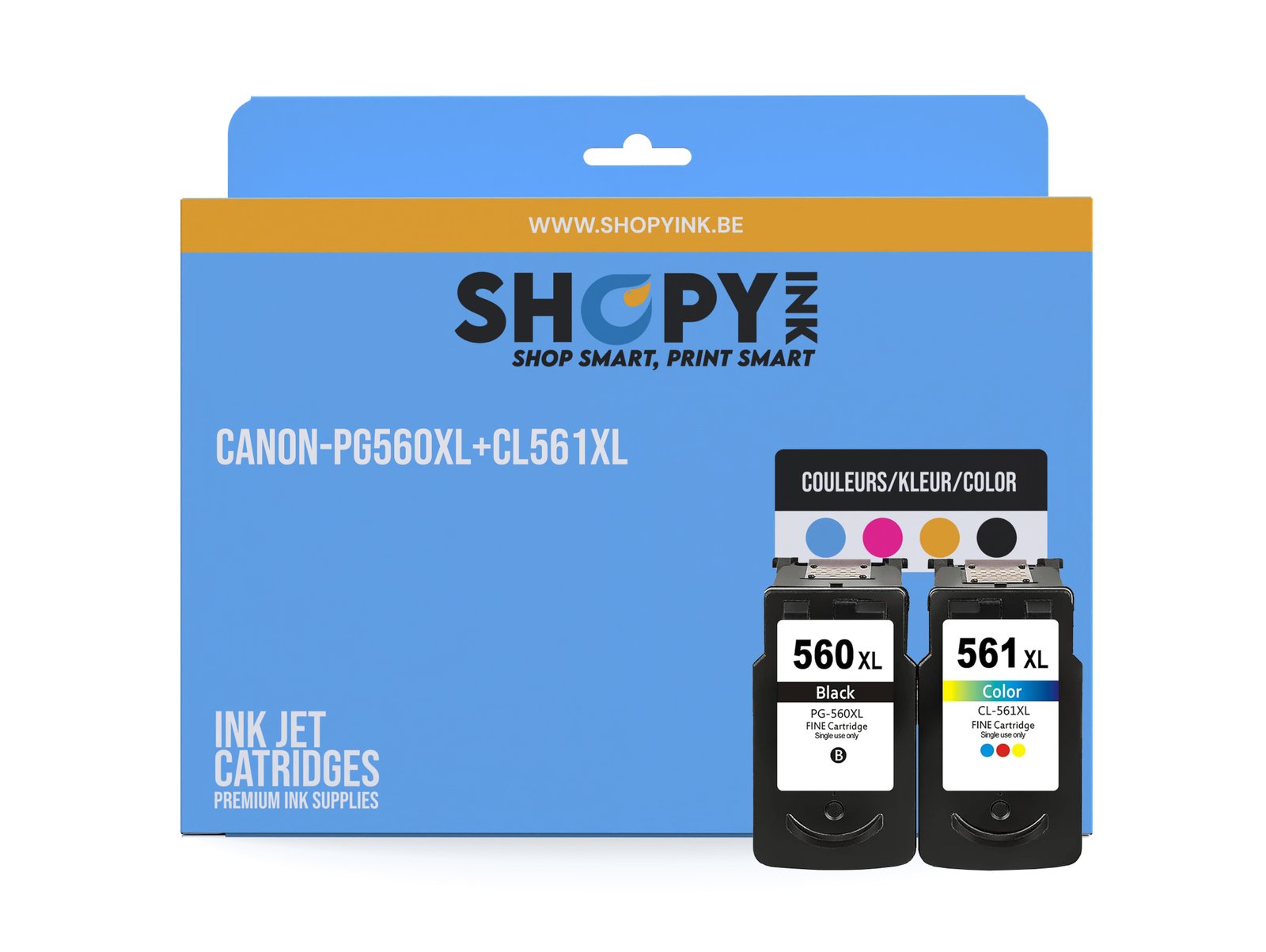 Cartouches compatible Canon-PG560XL+CL561XL BK+CL