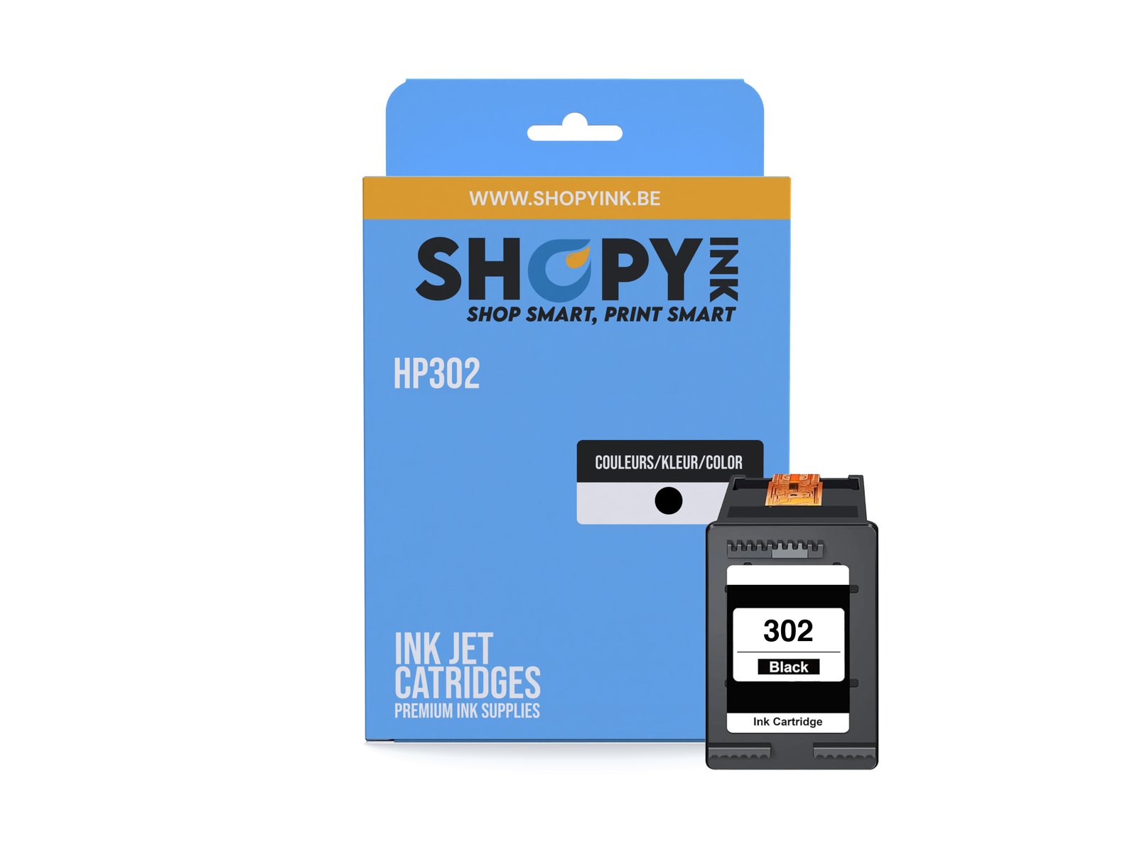 Cartouches compatible - HP302 black - SHY07302 - F6U66AE