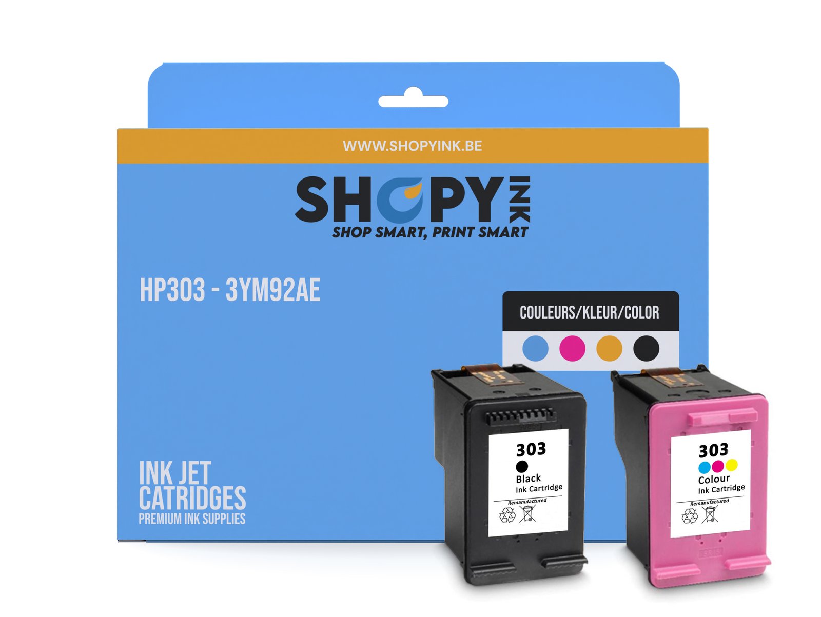 Cartouches compatible - HP303 cmybk - SHY07303 - 3YM92AE
