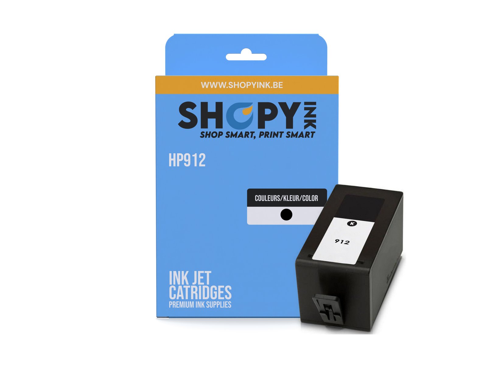 Cartouches compatible - HP912 black - SHY07912 - 3YL80AE