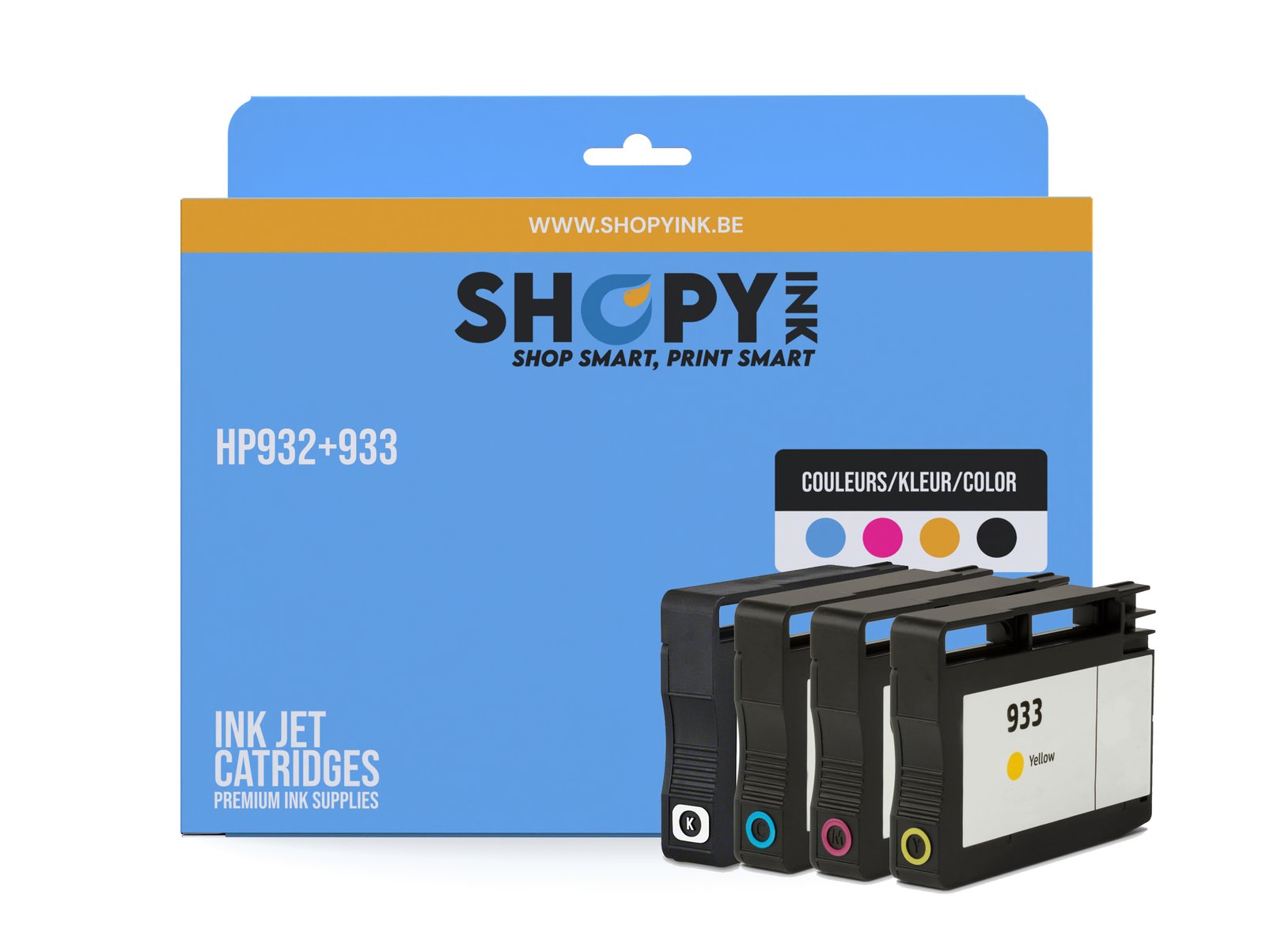 Cartouches compatible - HP932+933 cmyk - SHY07932+933 - C2P42AE - Shopyink ink or toner cartridge
