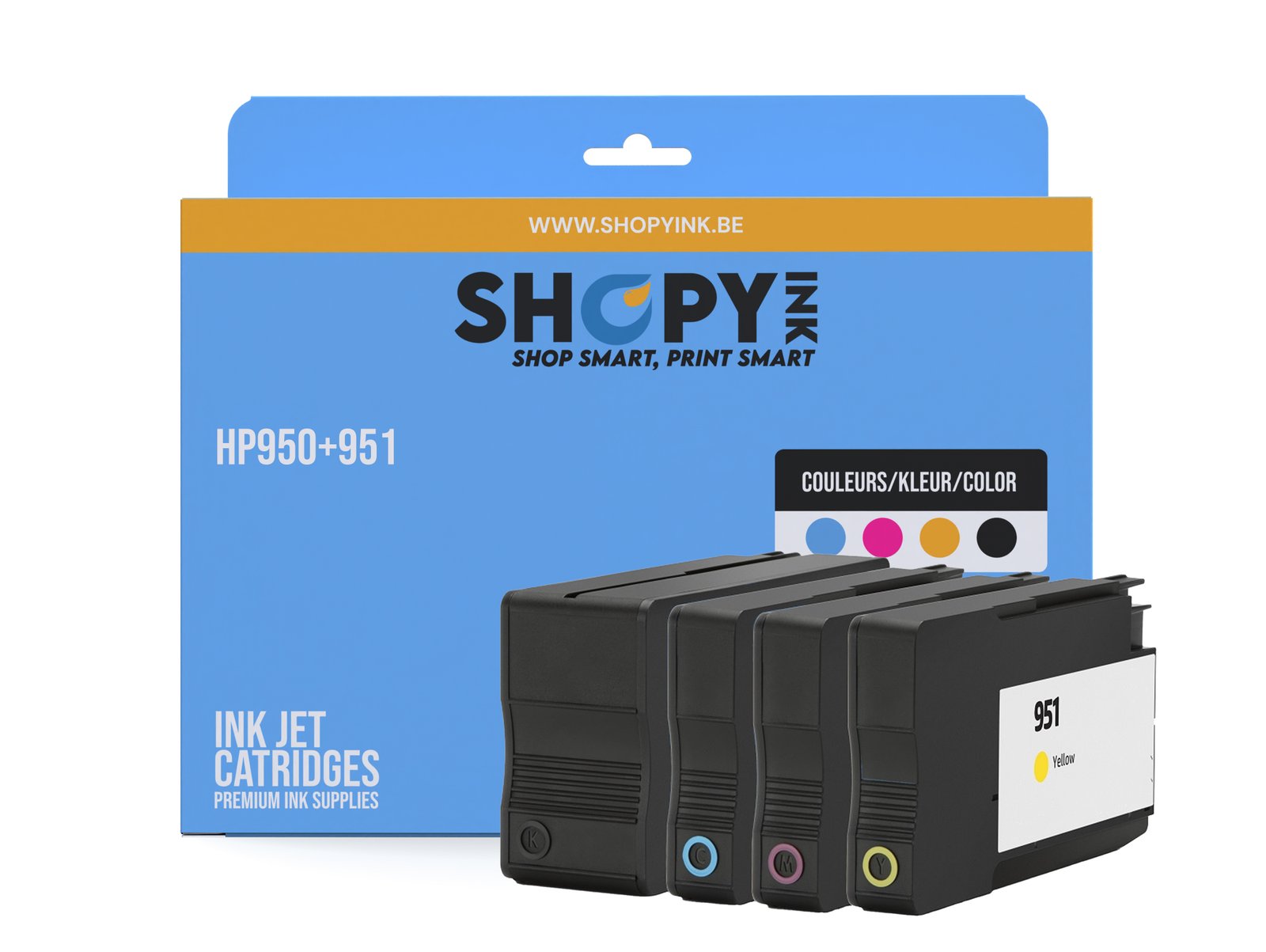 Cartouches compatible - HP950+951 cmyk - SHY07950+951 - C2P43AE