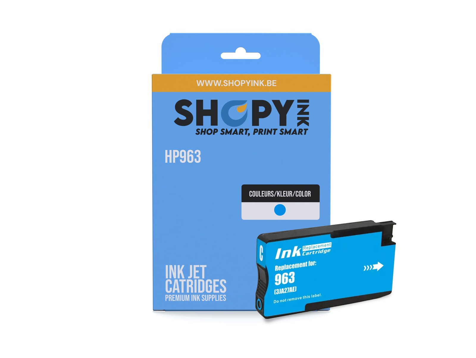 Cartouches compatible - HP963 cyan - SHY07963 - 3JA23AE