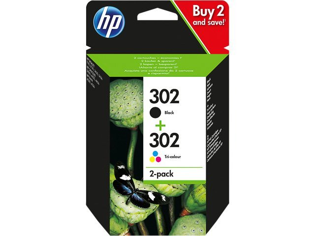 Cartouches HP302 blk-col - SHY07302 - X4D37AE - HP ink or toner cartridge