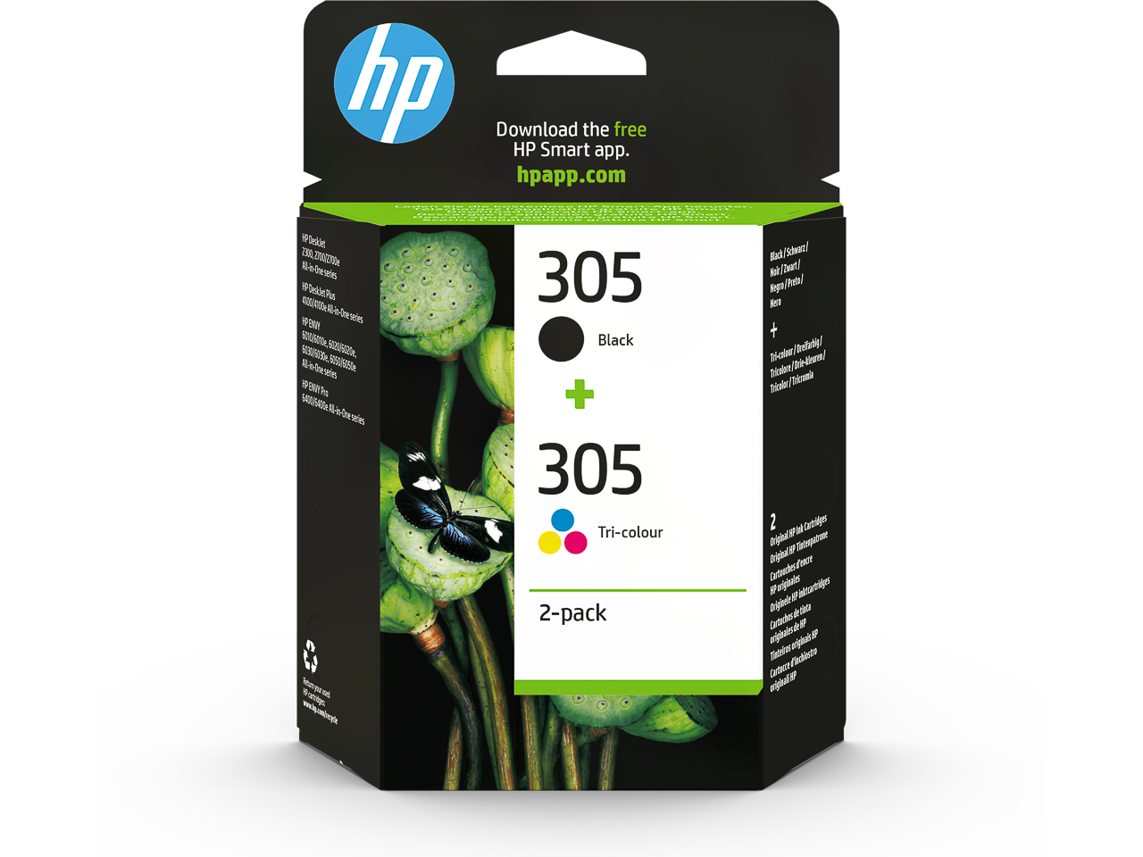 Cartouches HP305 blk-col - SHY07305 - 6ZD17AE - HP ink or toner cartridge