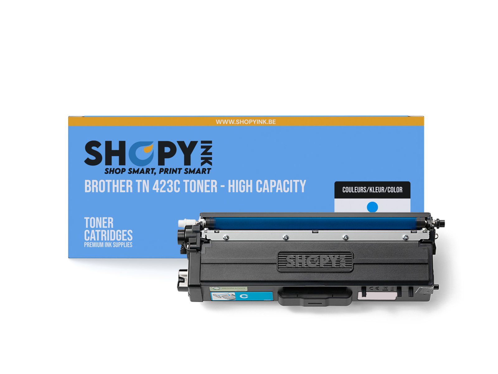 Compatible Brother TN 423C Toner Cyan - Grande capacité - TN423C
