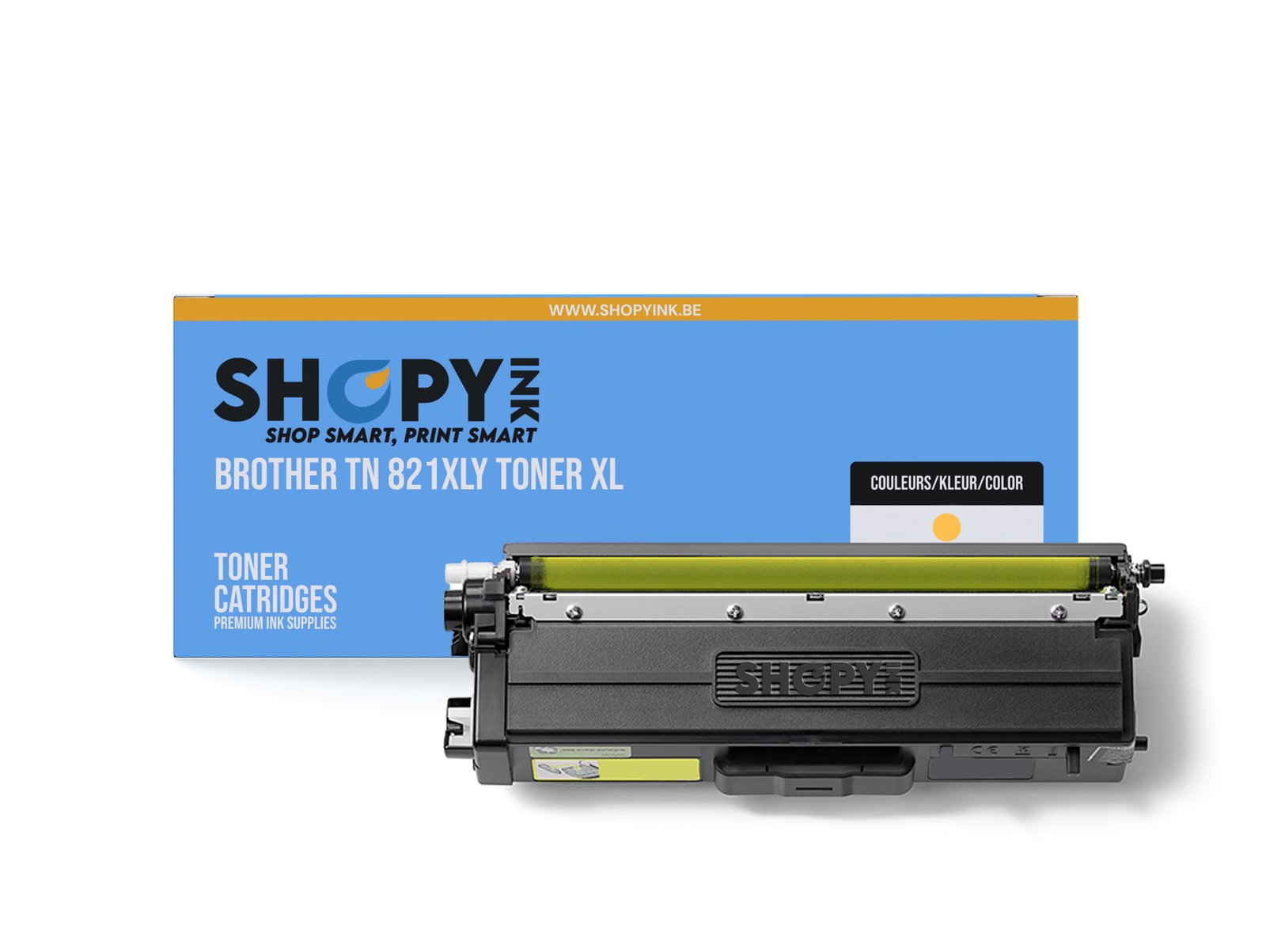 Compatible Brother TN 821XLY Toner yellow XL - TN821XLY