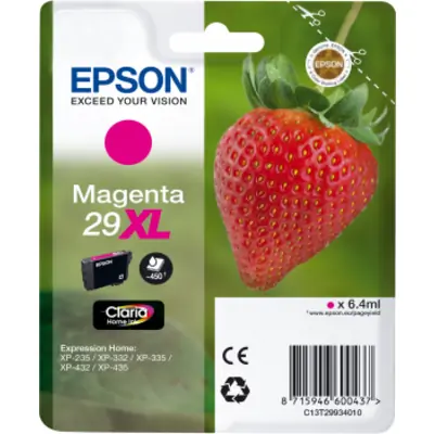 Epson 29XL (C13T29934012) Ink Cartridge Magenta High Capacity - Epson ink or toner cartridge