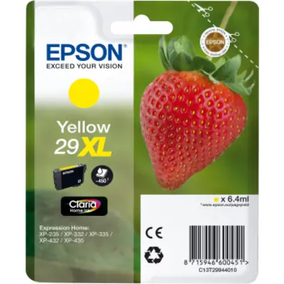 Epson 29XL (C13T29944012) Ink Cartridge Yellow High Capacity - Epson ink or toner cartridge