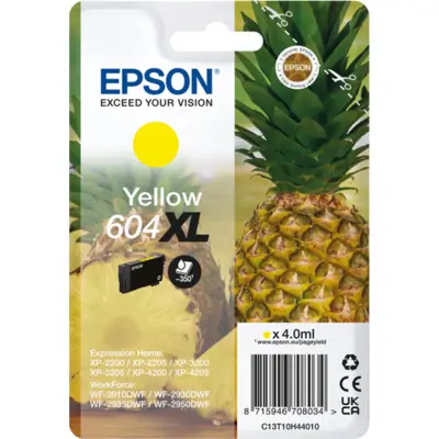 Epson 604XL (C13T10H44010) Ink Cartridge Yellow High Capacity - Epson ink or toner cartridge