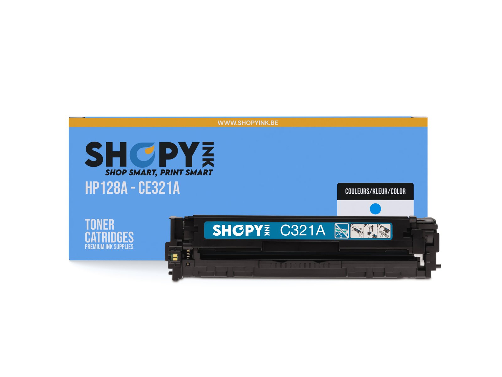 Toner compatible - HP128A cyan - SHY07128A - CE321A