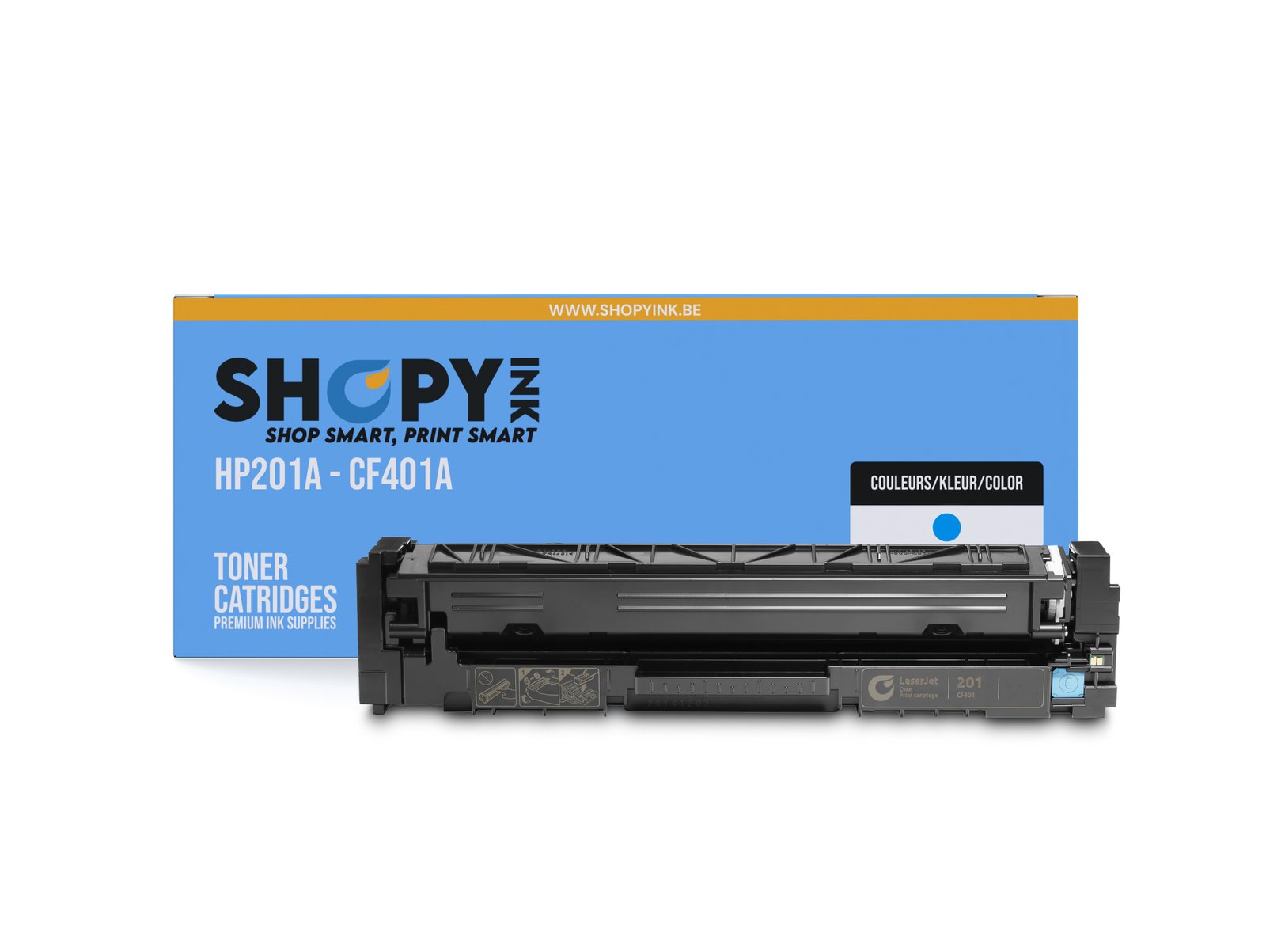 Toner compatible - HP201A cyan - SHY07201A - CF401A - Shopyink ink or toner cartridge