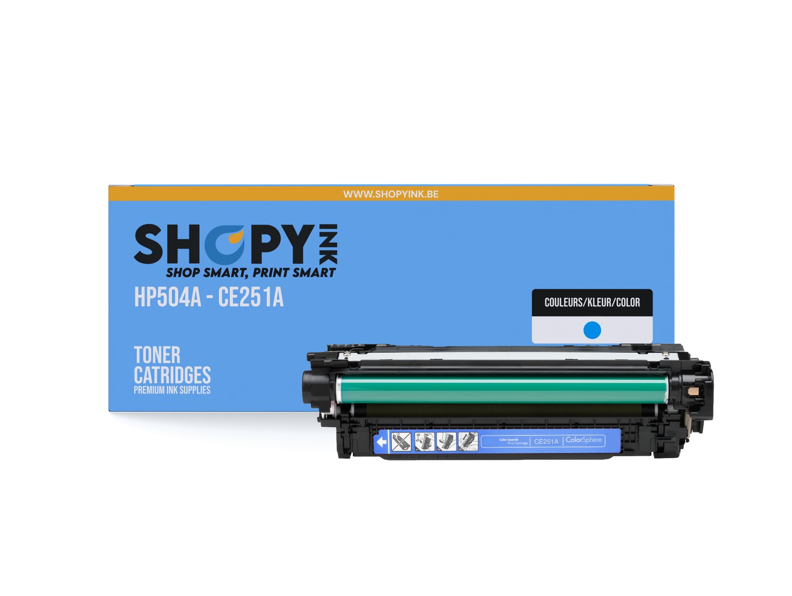 Toner compatible - HP504A cyan - SHY07504A - CE251A