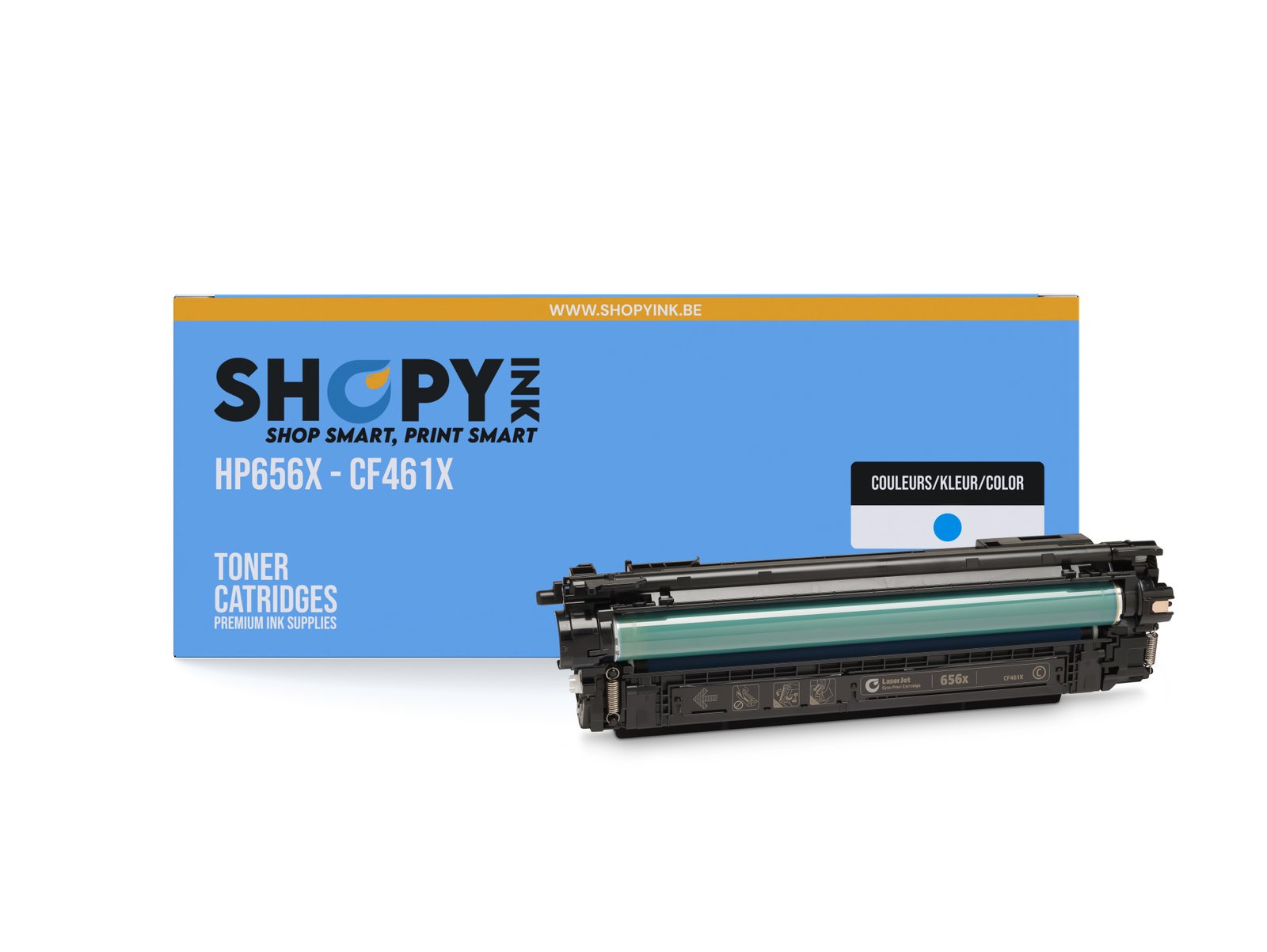 Toner compatible - HP656X cyan - SHY07656X - CF461X