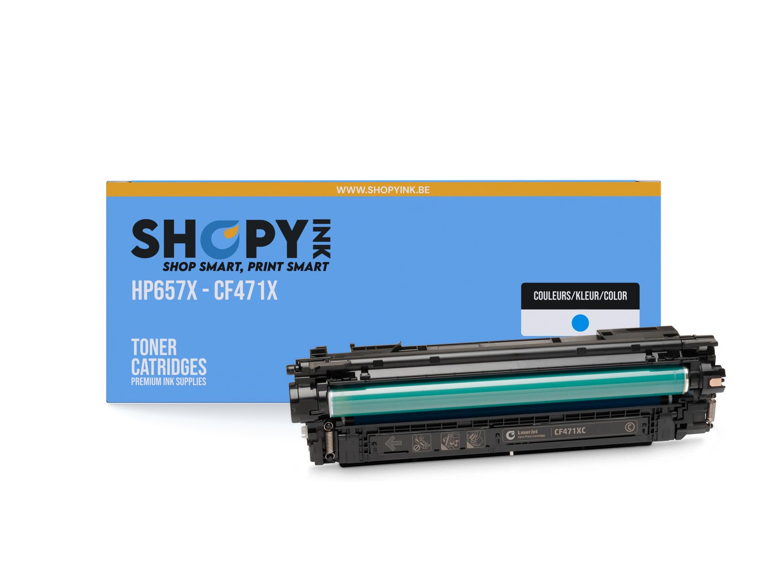 Toner compatible - HP657X cyan - SHY07657X - CF471X