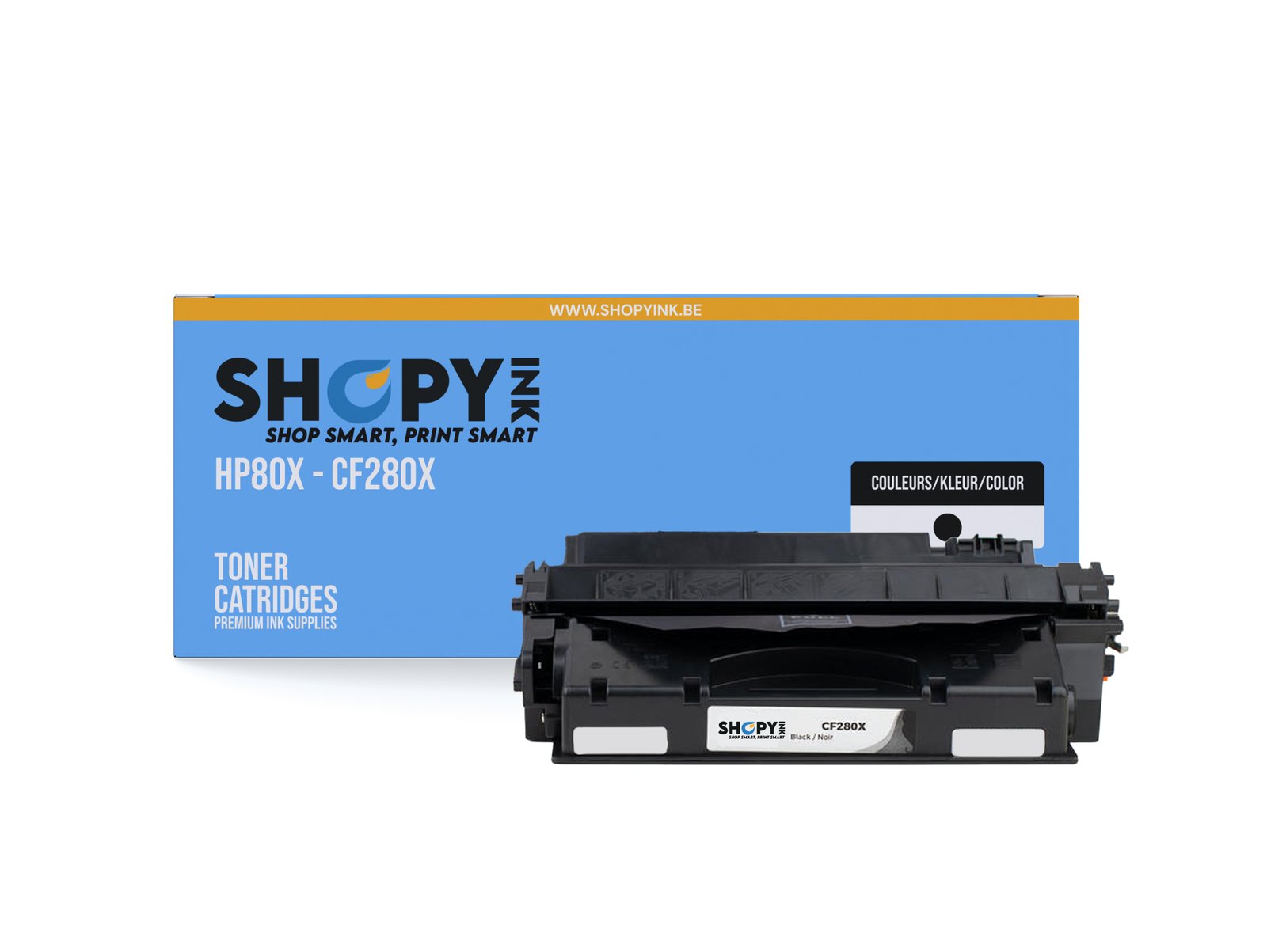 Toner compatible - HP80X black - SHY0780X - CF280X - Shopyink ink or toner cartridge
