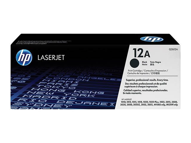 Toner HP12A black - SHY0712A - Q2612A - HP ink or toner cartridge