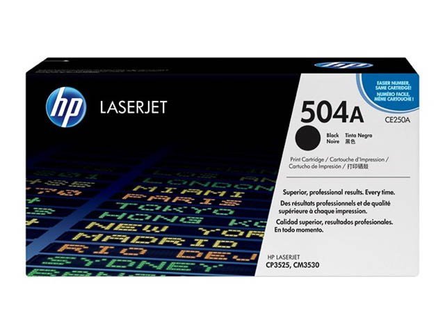 Toner HP504A black - SHY07504A - CE250A - HP ink or toner cartridge