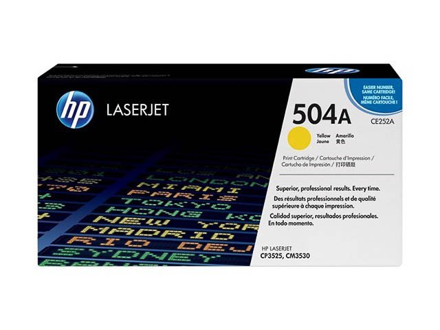 Toner HP504A yellow - SHY07504A - CE252A - HP ink or toner cartridge