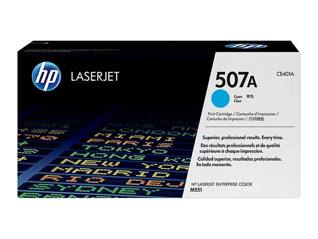 Toner HP507A cyan - SHY07507A - CE401A - HP ink or toner cartridge