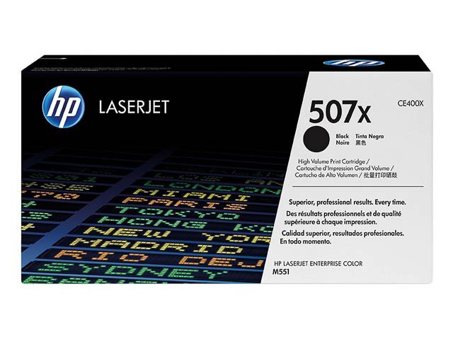 Toner HP507X black - SHY07507X - CE400X - HP ink or toner cartridge